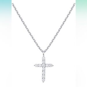 Elegant Silver Cross Necklace